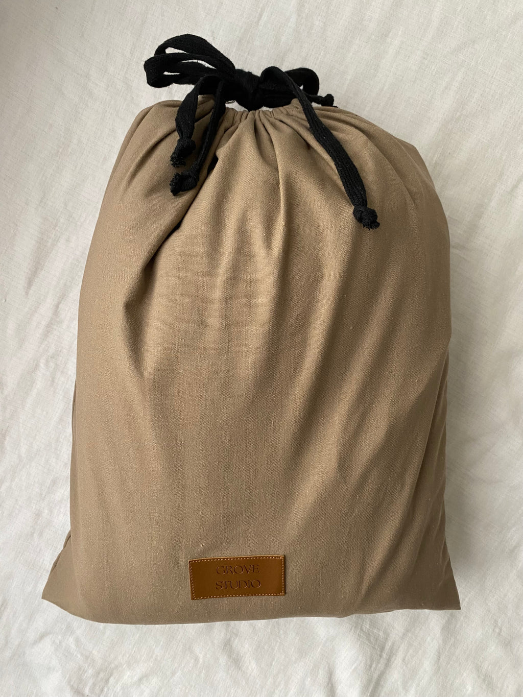 Reversible Linen Playmat - Khaki/Natural